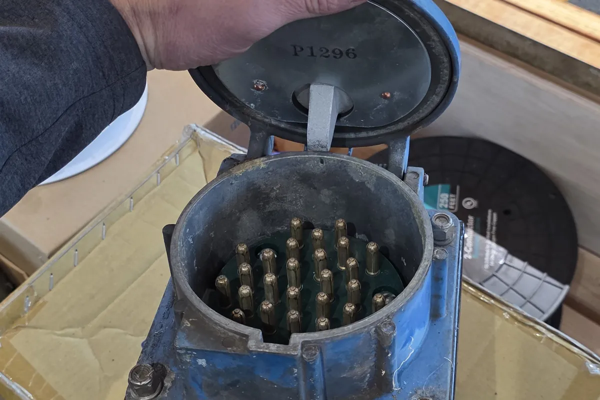 Electrical work on production line equipment
